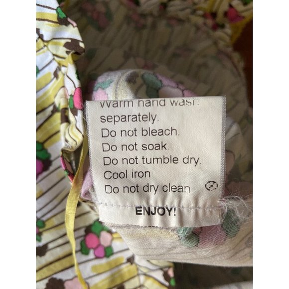 🌱 LISA HO cute Designer sleeveless cotton corset Blouse Shirt Top 10 lace up - Picture 13 of 16